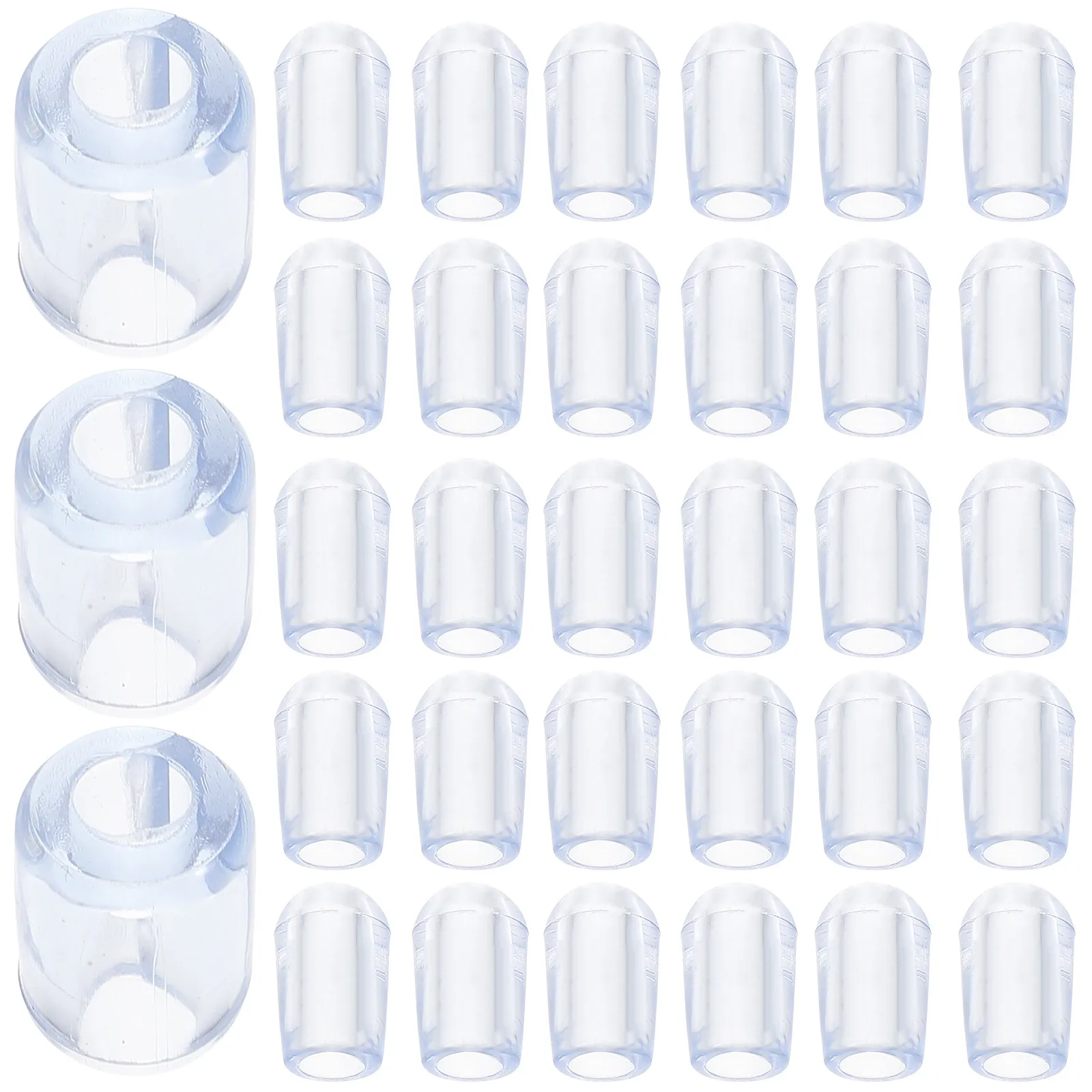 

80Pcs Transparent Kitchen Sink Grid Feet Plastic Rack Replacement Sink Accessories Kitchen Grate Feet Protectors