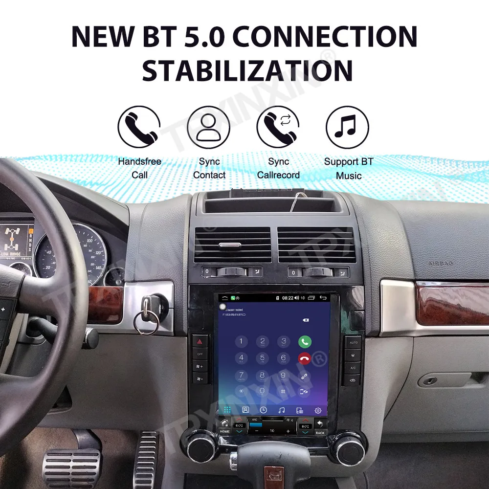 For Volkswagen Touareg 2003~2010 Android 14 Car Stereo Car Radio Vertical Screen Multimedia Player Car GPS Navigation Head Unit image 6