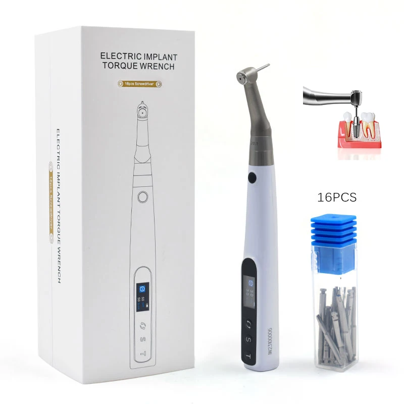 

Dental 20:1 Wireless Implant Torque Wrench Electric Driver Torque Kit Universal