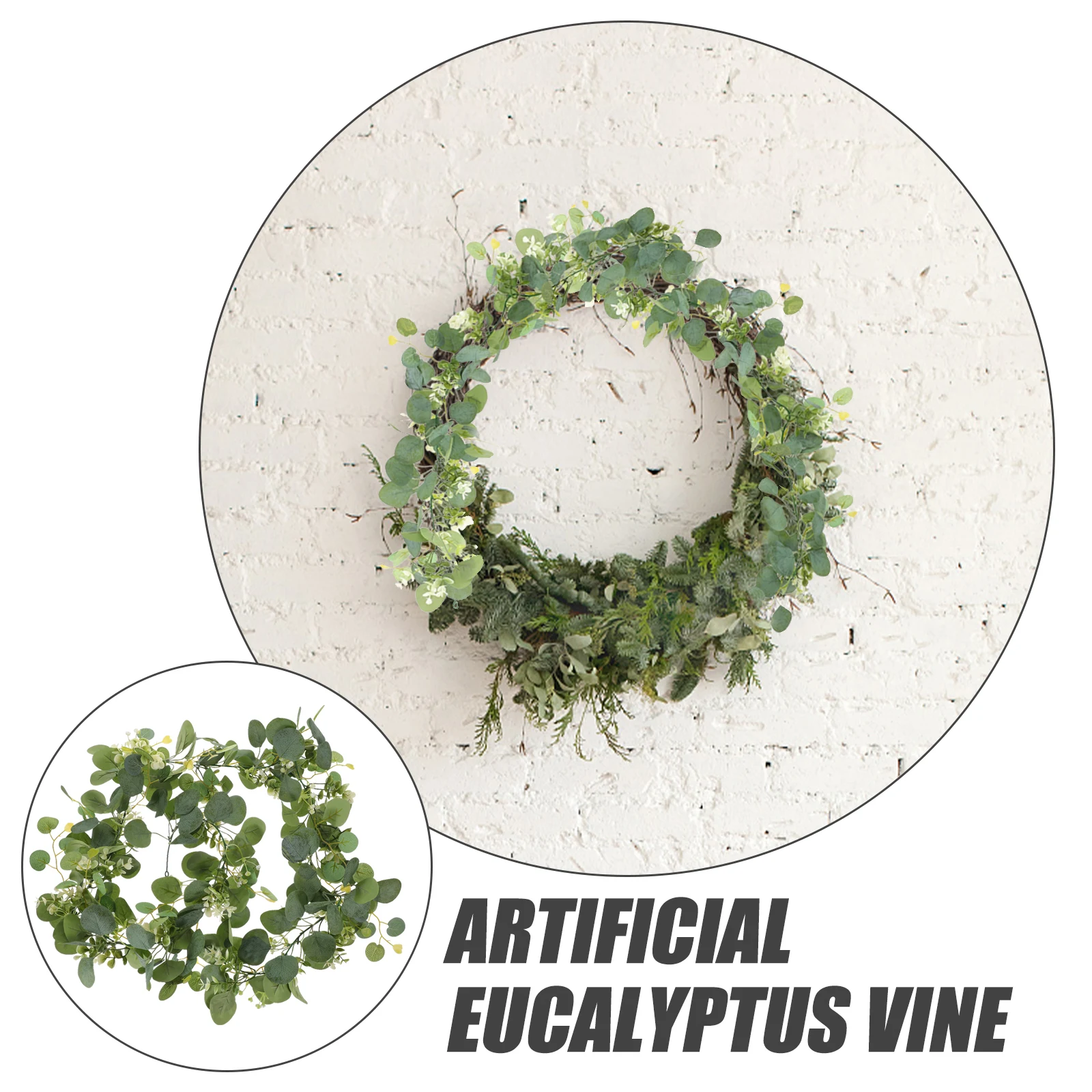 

Artificial Eucalyptus Vine Hanging Garland Faux Green Plants For Wedding Home Decor Simulation Leaf Rattan Scene Prop