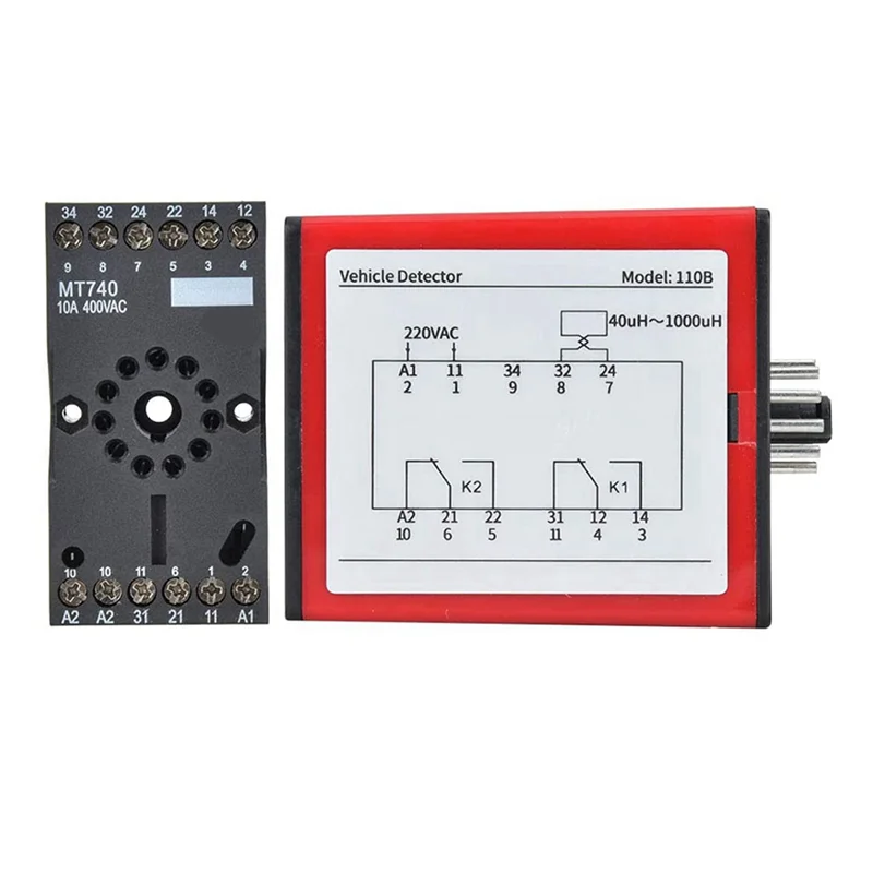 【NEW】3X 110B 차량 감지기 AC220V 단일 채널 유도 차량 루프 감지기(자동차 주차장 액세스 제어용)