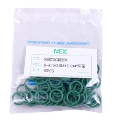 ( 10.8*2.4mm ) #8 R134a NBR Rubber O-Ring Seal Kit,High Temperature Resistance for Car Air Conditioning valve 5/16 3/8 1/2 5/8