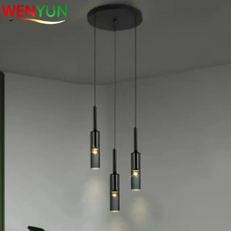 

Nordic Minimalist Ceiling Glass LED Chandelier Living Room Bar Counter Bedroom Bedside Pendant Lamp Home Decor Lighting Fixtures