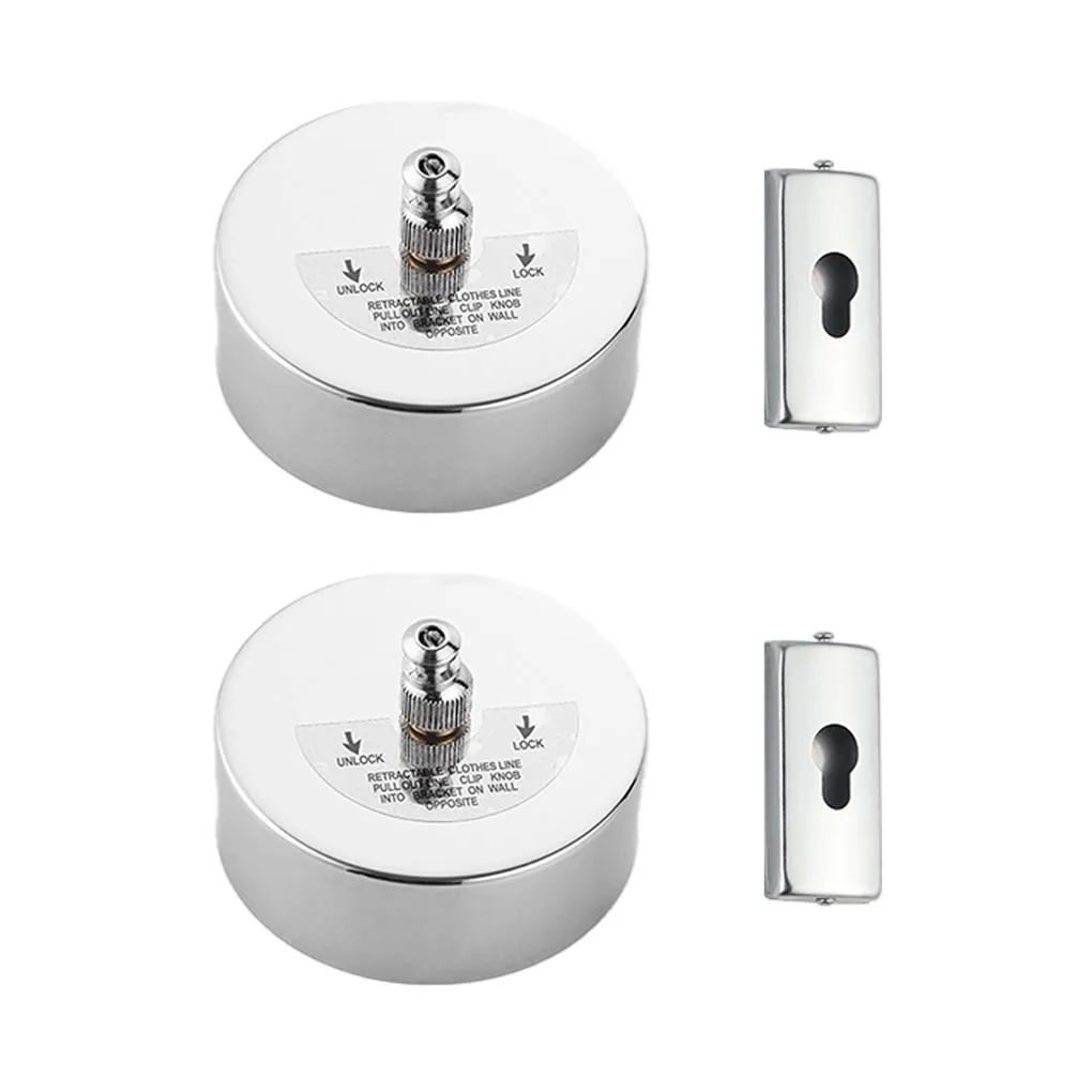Living Room Bedroom Retractable Clothesline Wall Mounted Stainless Steel Underwear Drying Rope Laundry Rack Hanger 2.8m