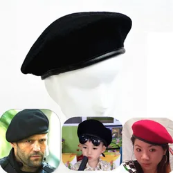 New Unisex Uniform Cap Men Women Wool Bere French Style Soldier Hat