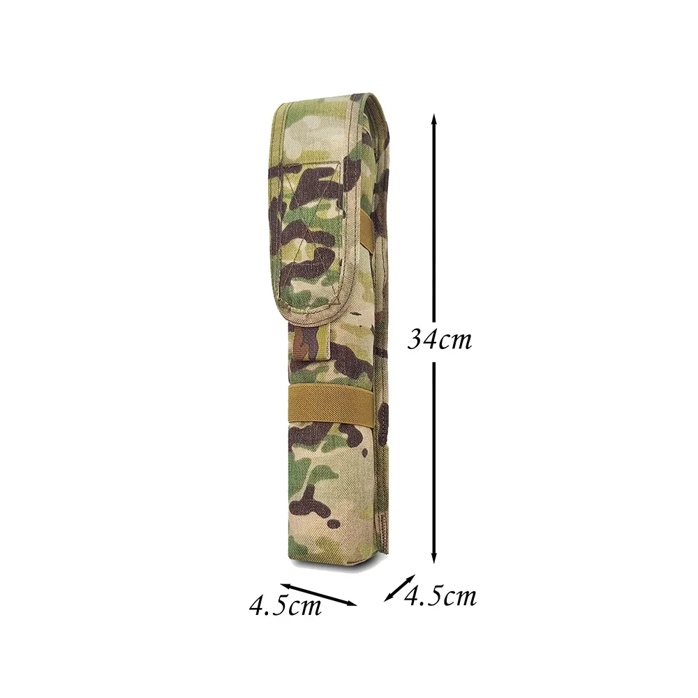 Tactical Single C4 Slap Charge Pouch, Long Strip Tool Storage Bag, MOLLE Multi-purpose Accessory Bag