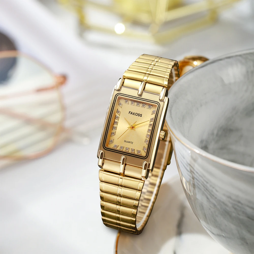 WWOOR New Mujer Luxury Gold Watch for Women Elegant Fashion Simple Quartz Waterproof Top Brand Ladies Timepiece Reloj mujer