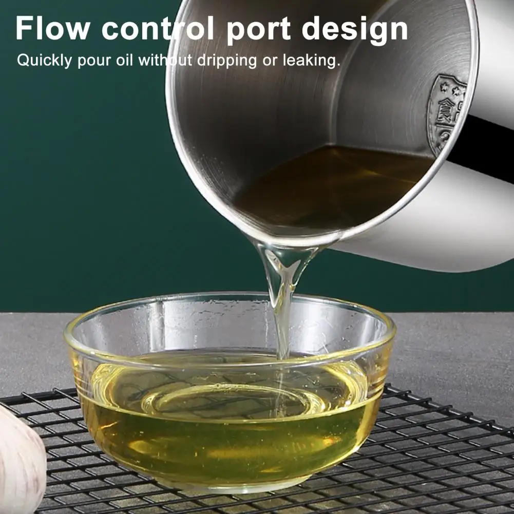 1.4 Liter Oil Container Stainless Steel Oil Filter Container with Fine Mesh Strainer Capacity Kitchen Oil Jug Rust-resistant
