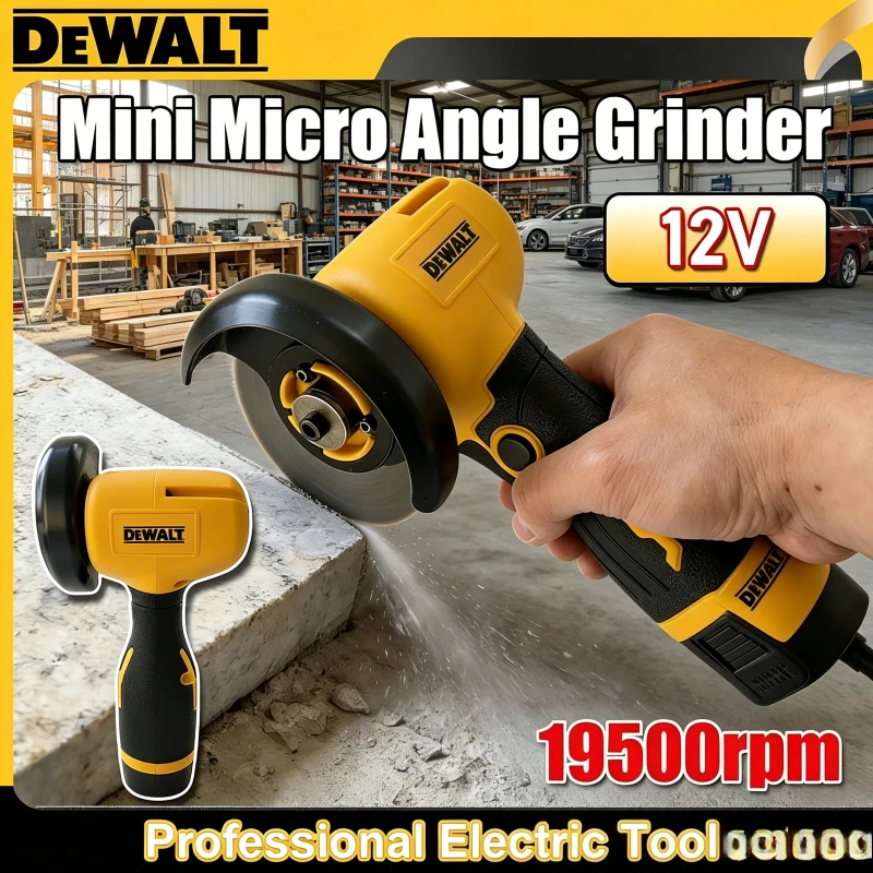 Dewalt Cordless Polishing Machine Diamond Cutting For 12V, Dewalt Brushless Mini Angle Grinder with Rechargeable Lithium Battery
