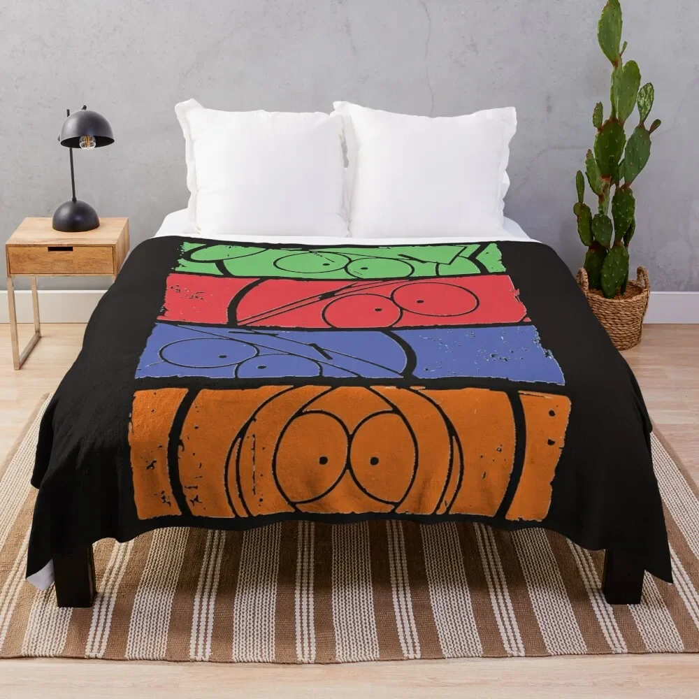 

South Park minimal Throw Blanket Retros Soft Plaid Blankets