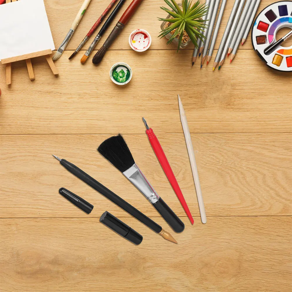 

10Pcs Scratch Painting Pens Durable Scratch Board Scratcher Set for DIY Craft Drawing Art Projects Scratching Pens