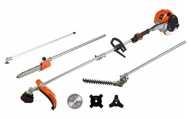 52cc Multi Function 5 in 1 Garden Tool - Brush Cutter, Grass Trimmer, Chainsaw,