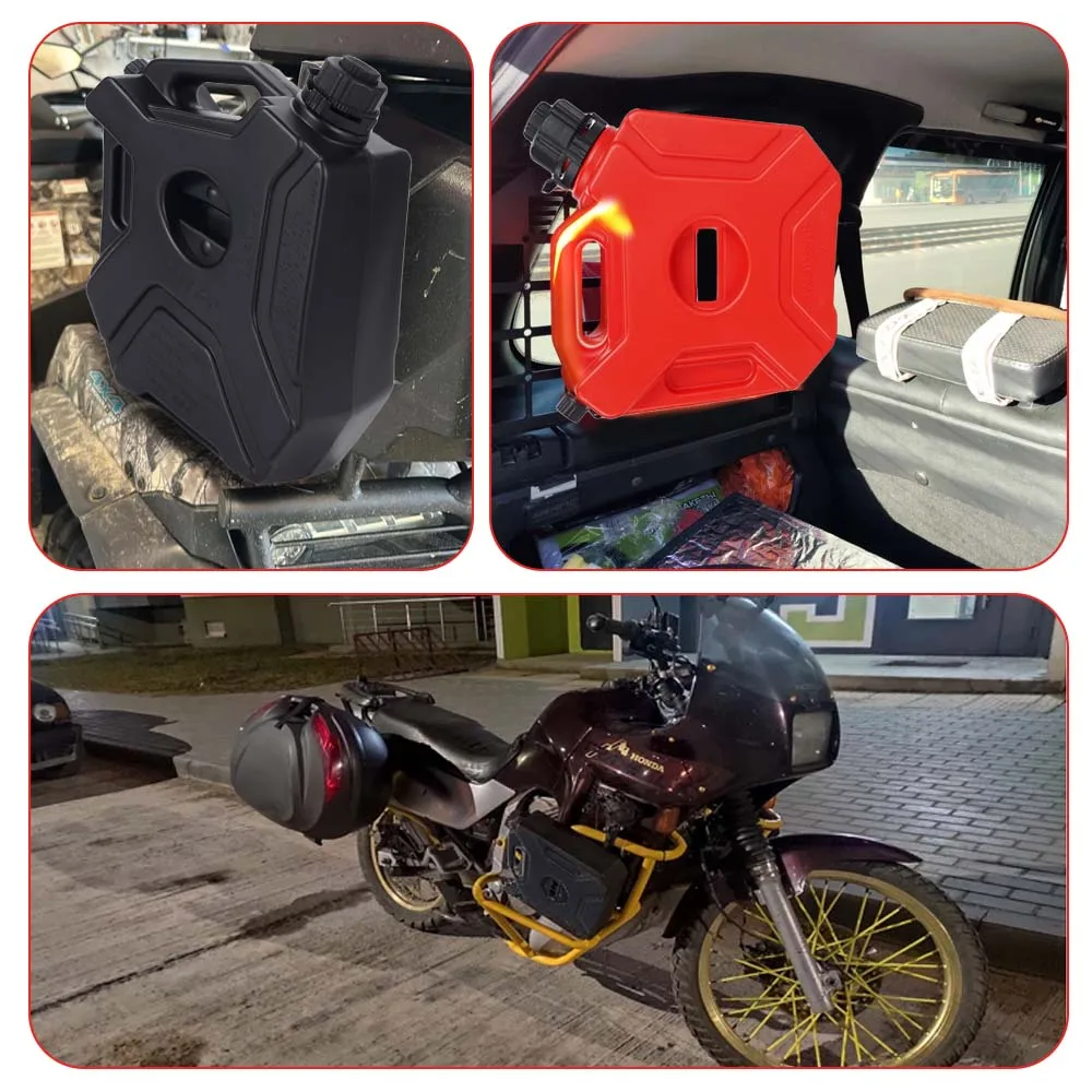 

Petrol Can Tangki Bensin Fuel Tank Emergency Fuel Tank Universal Fuel Barrel for Cars, Motorcycles, and Ships 5L Portable HDPE