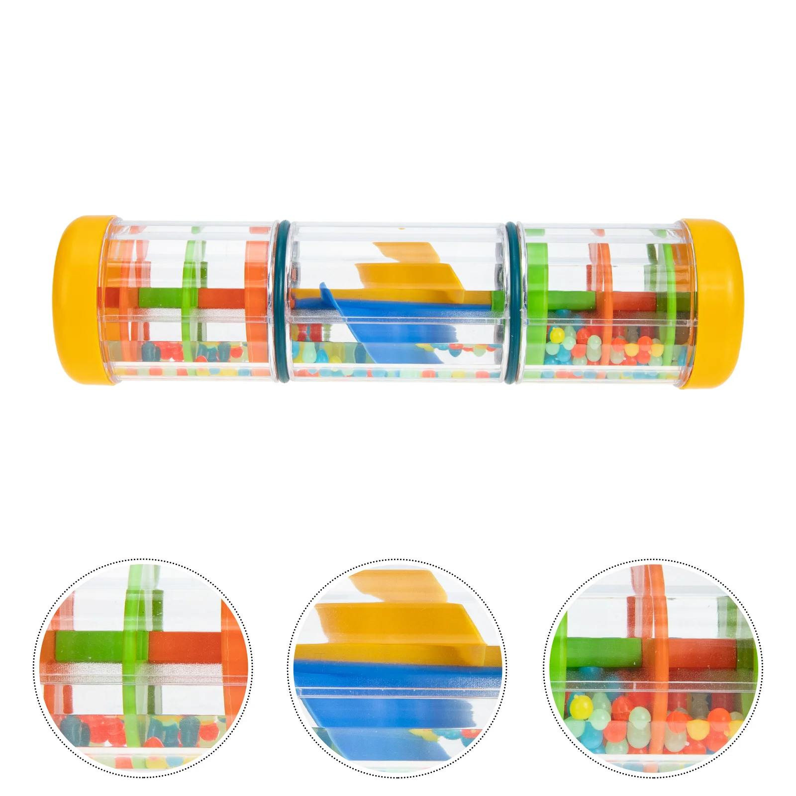 Rainphone Rattle Tube Educational Kids Stick Rainmaker Hourglass Parent-child