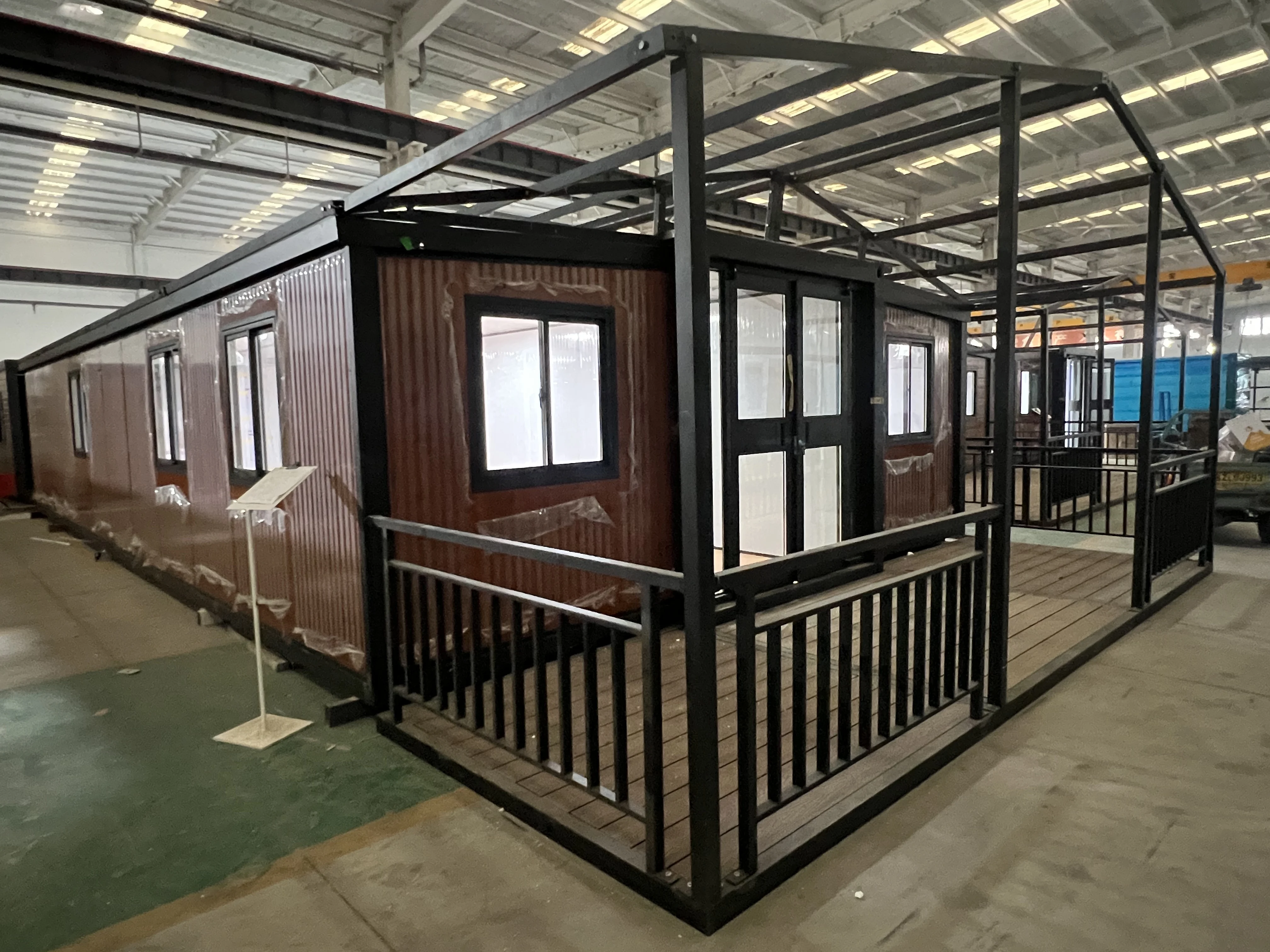 40ft Double-Wing Foldable House with Two Bedrooms, Deposit of 1,000 Euros for Belgian Client