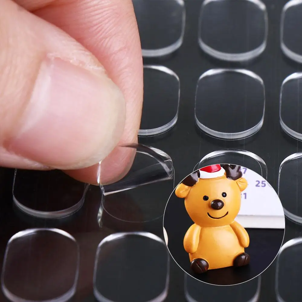 

Strong Transparent Glue Double-Sided Self Adhesive Stickers Fastener Tape Doll