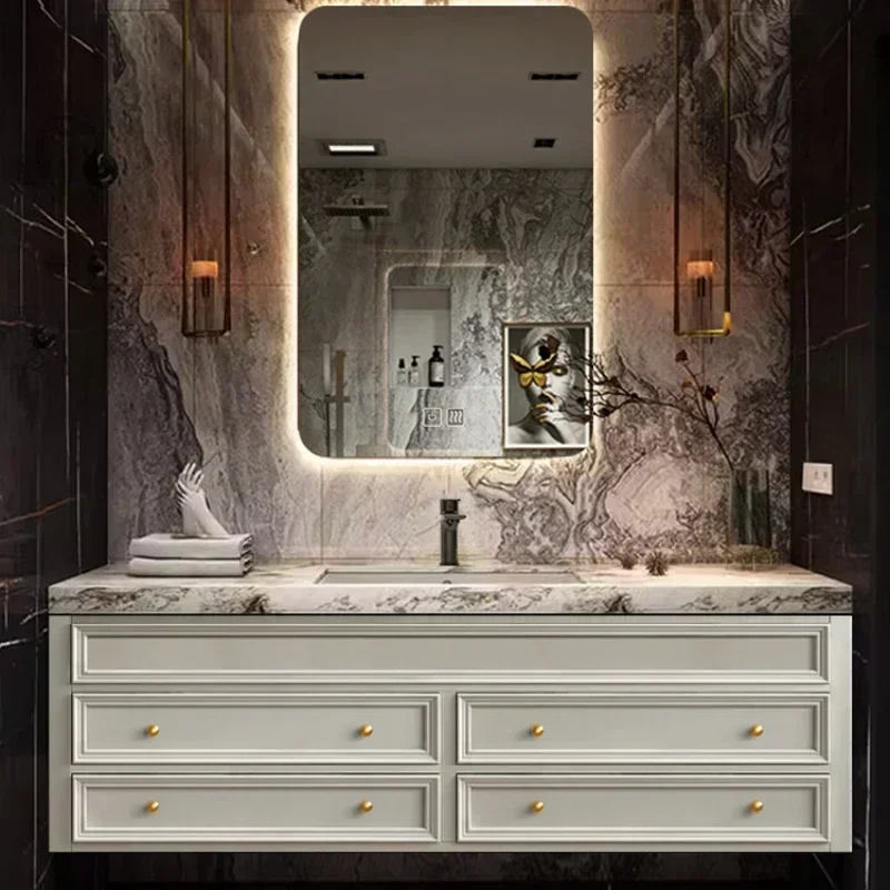 Drawer Cabinet Multipurpose Vanity Bathroom Storage Multifunction Home Furniture Sink Base Kitchen Space Saving Wall Shelf Towel