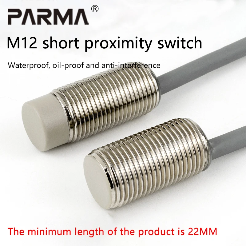 

The M12 short proximity switch sensor is a three-wire NPN normally open and PNP normally closed metal induction switch