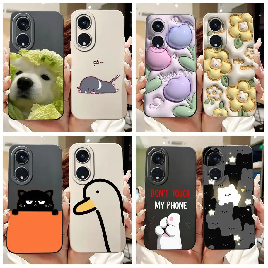 For OPPO Reno 8T Case CPH2481 Shockproof Cover Popular Flower Soft Silicone Phone Case For OPPO Reno8 T 5G CPH2505 Protect Cover