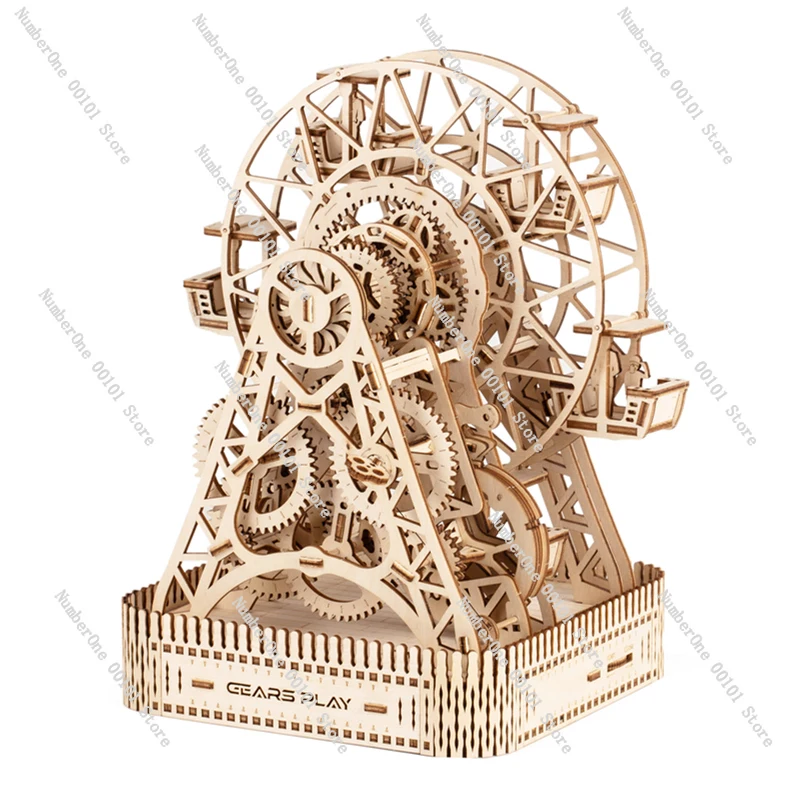 

handmade puzzle 3D wooden assembly model high difficulty puzzle stress relief toy