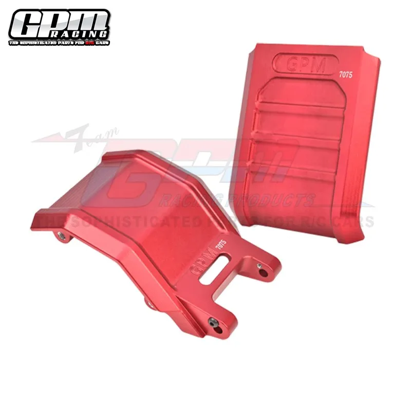 GPM-CNC Alumínio Skid Plates Set, 7075, LOS264001 para LOSI 1/4, Promoto-MX Motocicleta