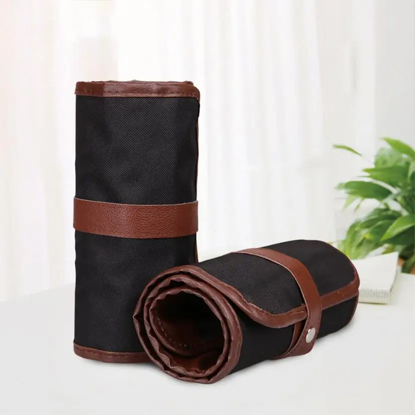 1 Pcs 36/48 Holes Wrap Roll Up Pencil Bag Pen Case Holder Storage Writing Supplies Stationery Supplies Pencil Pouch（Only Bags） view 3