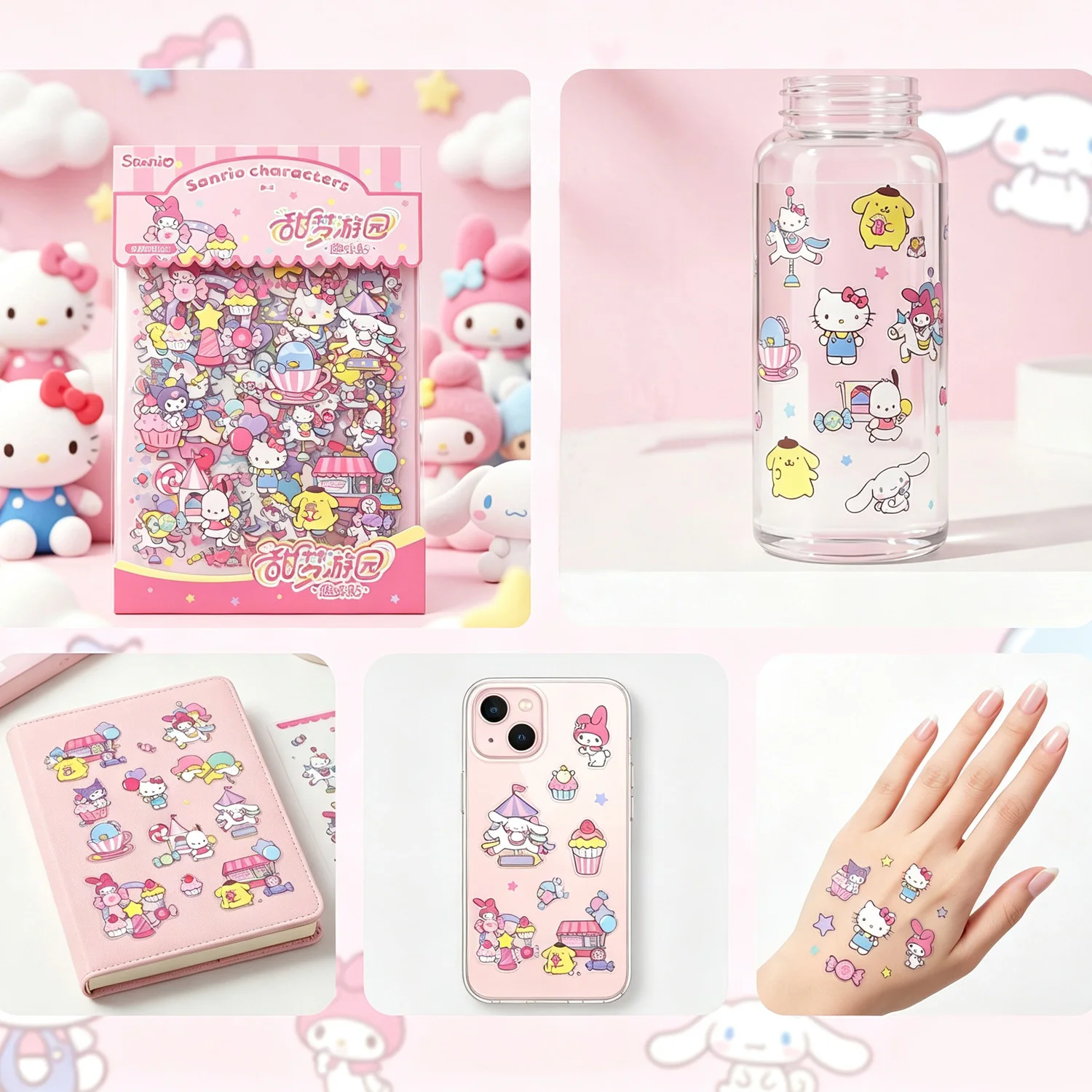 헬로키티 캐릭터 테마 스티커, 사랑스러운 디자인, 노트 - Phone Accessories For Teens 리뷰 및 가격