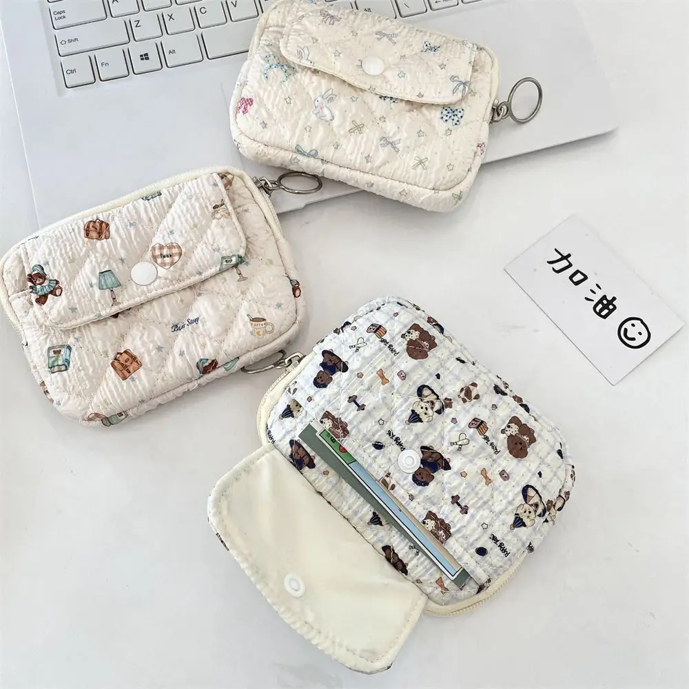 Cartoon Animals Coin Purse Portable Card Quilted Storage Bag Card Hold Wallets & Holders Multifunctional Quilted Storage Bag