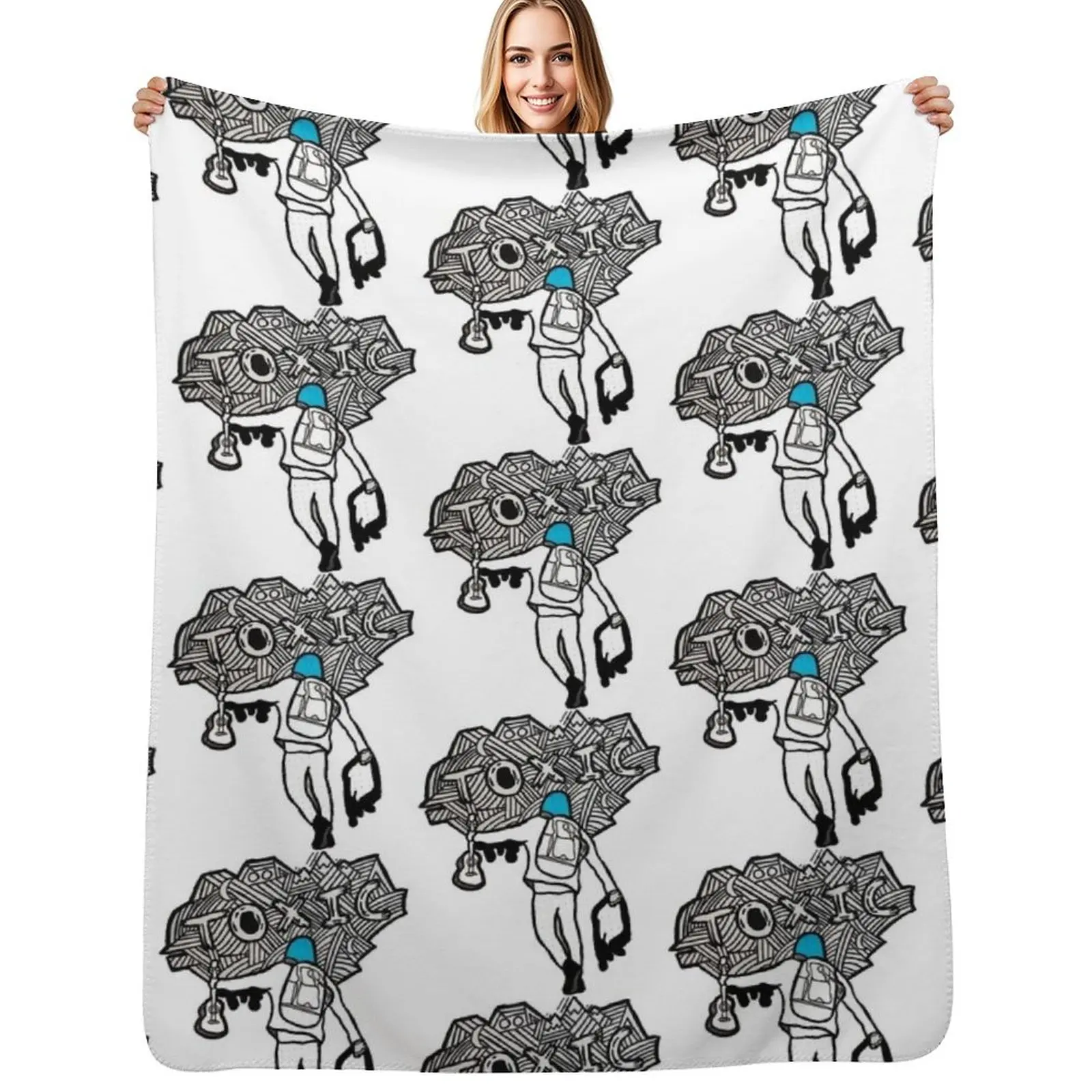 

Boywithuke Throw Blanket Wrinkle Resistant Lightweight Blanket