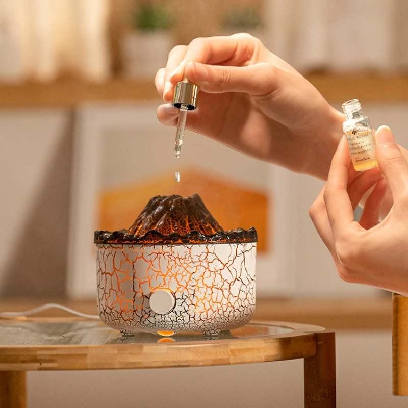 人工バラクラバ火山アロマセラピーマシンjellyfigspec円形減圧加湿器超音波ディフューザー