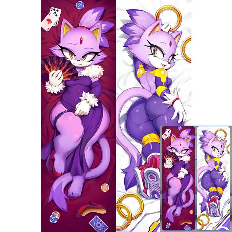 New Design Dakimakura Animal Blaze Furry Sonic Double-sided Print Life-size Body Pillows Cover Adult Pillowcase