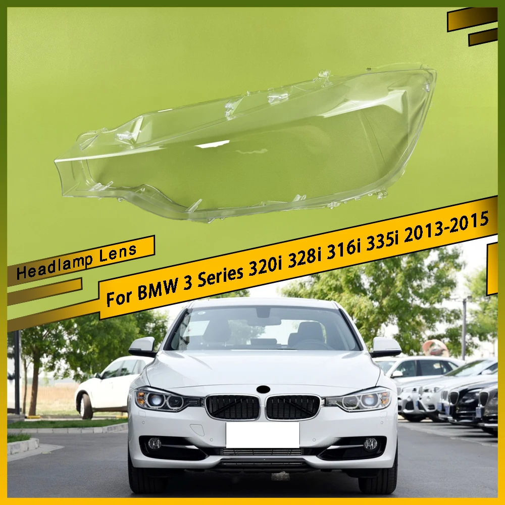 

Auto Light Caps Car Headlight Cover Lampshade Lamp Case Glass Lens Shell For BMW 3 Series 320i 328i 316i 335i 2013 2014 2015