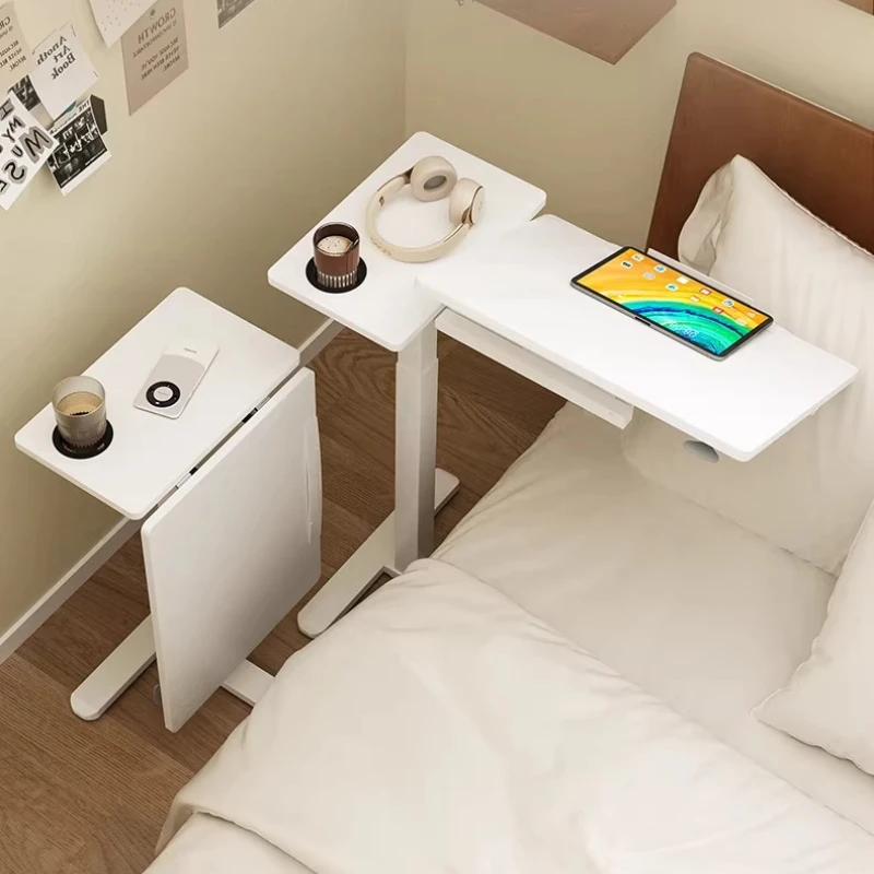 Adjustable Mobile Bedside Table Folding Laptop Desk for Sofa Portable Study Writing Workstation Compact Home Office Side Tables
