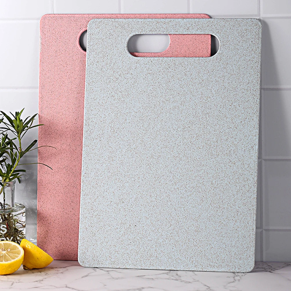 

Wheat Straw Cutting Board Hanging Kitchen Chopping Block Sturdy Wear Resistant Vegetable Fruit Meat Prep Board