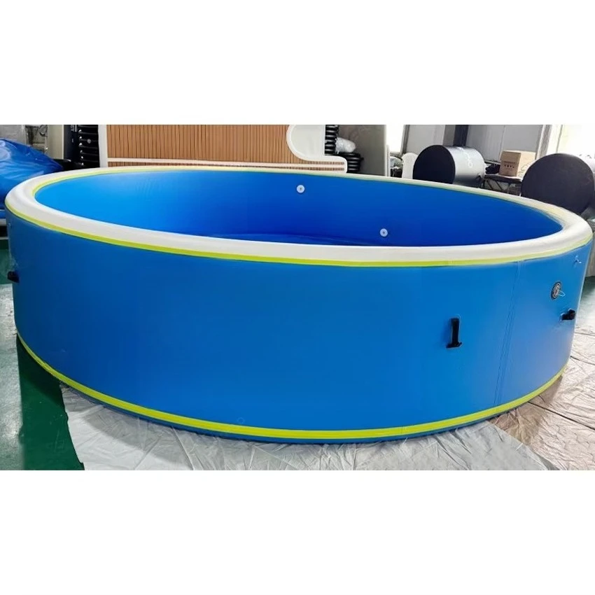 4-Foot deep outdoor garden pool with PVC polymeric stitching technology, inflatable round surface pool suitable for backyard use