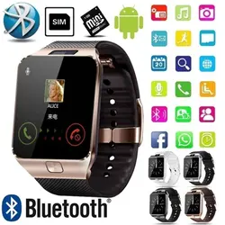 DZ09 reloj inteligente profesional 2G SIM TF Cámara reloj de pulsera impermeable GSM Teléfono de gran capacidad SIM SMS para Android para teléfono