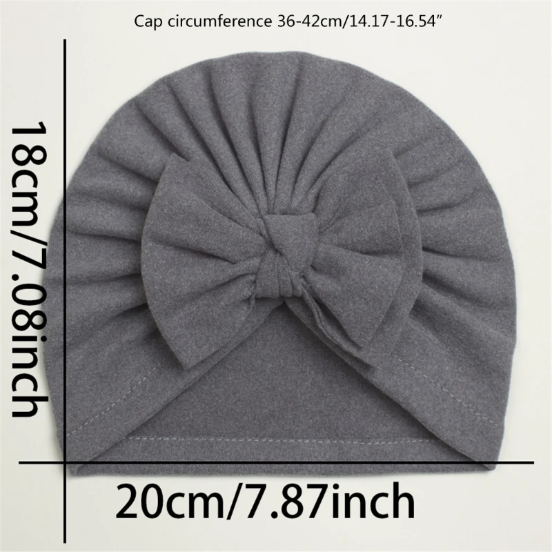 Nouveau beau chapeau bébé à nœud mignon couleur unie filles Turban chapeau nouveau-né casquette pour bébé