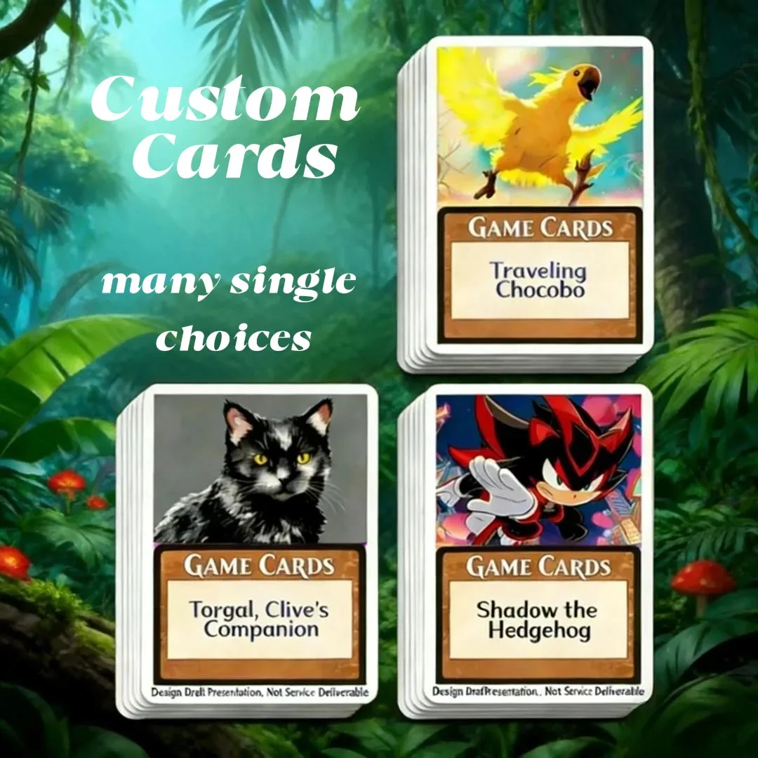 Custom Game Cards Foil / Holo / Regular Single Card  Board Game Party Games best quality proxy game cards