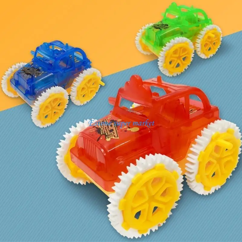 Coche camión 090B para niños, vehículos con motor fricción, tracción rotación 360 ​​grados, juguetes, camión, coche