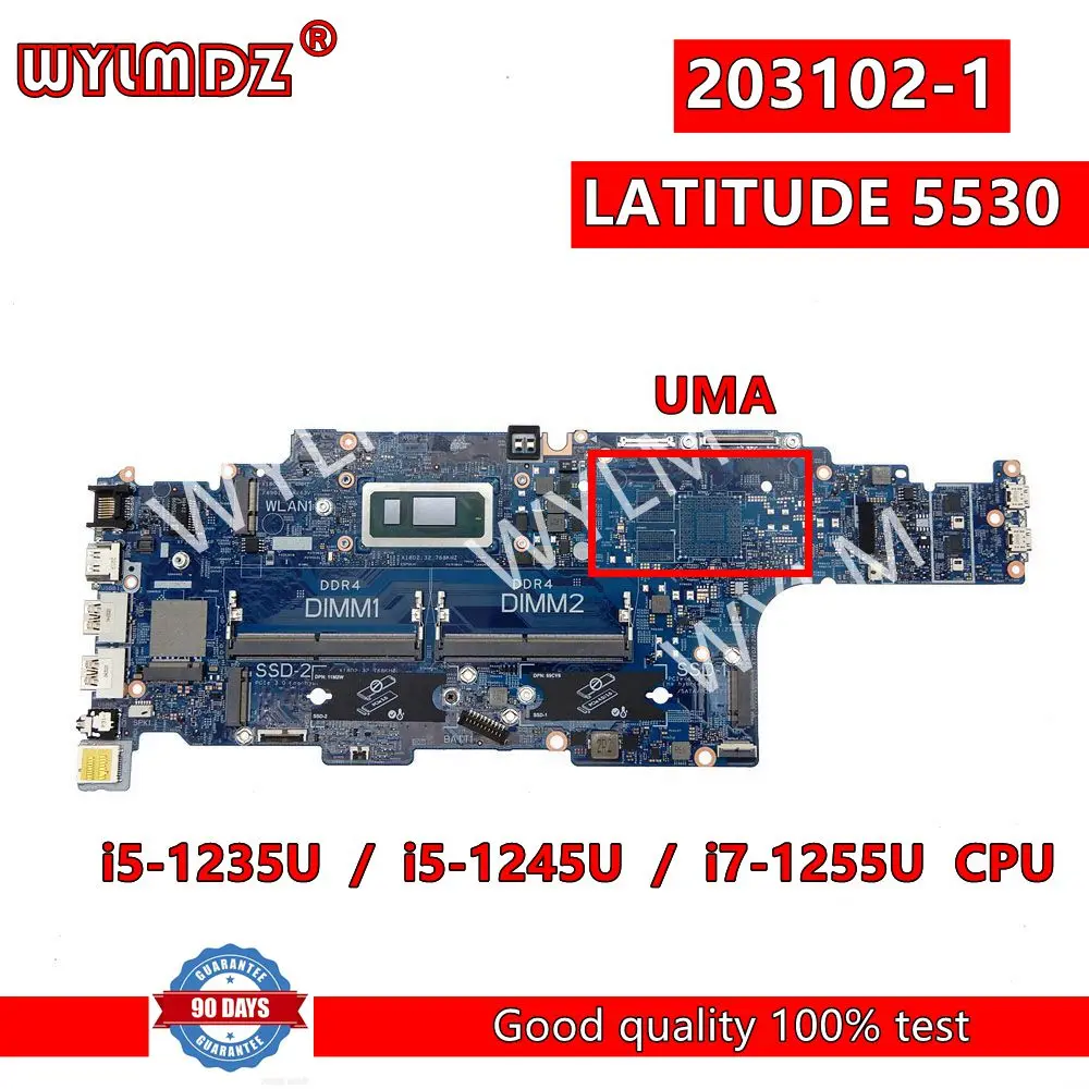 

203102-1 i5-1235U/i5-1245U/i7-1255U материнская плата с процессором для ноутбука для Dell LATITUDE 5530 материнская плата для ноутбука CN 0FG8GF 0CHX27 0941DD