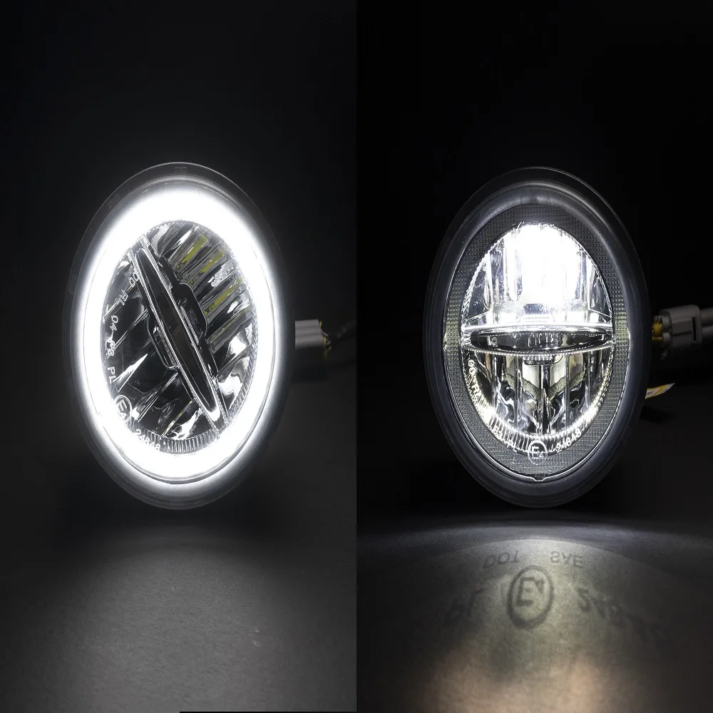 2Pcs Led Car DRL Halo Ring Daytime Running Lights Front Fog Lamp For Hummer H2 2003 2004 2005 2006 2007 2008 2009