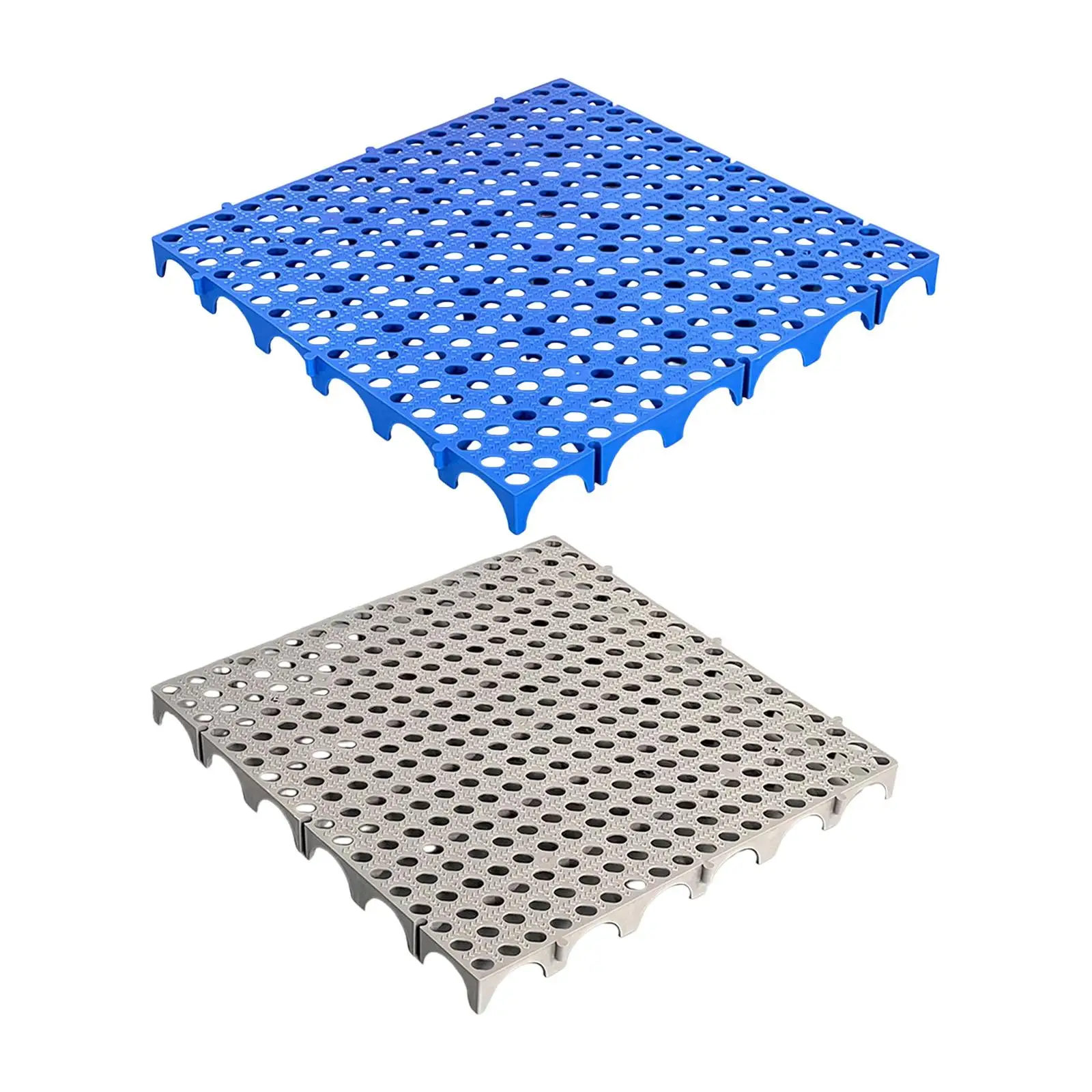 Ventilated Plastic Pallet Nestable Storage Grid Waterproof Floor Pad for Basement Supermarket Logistics