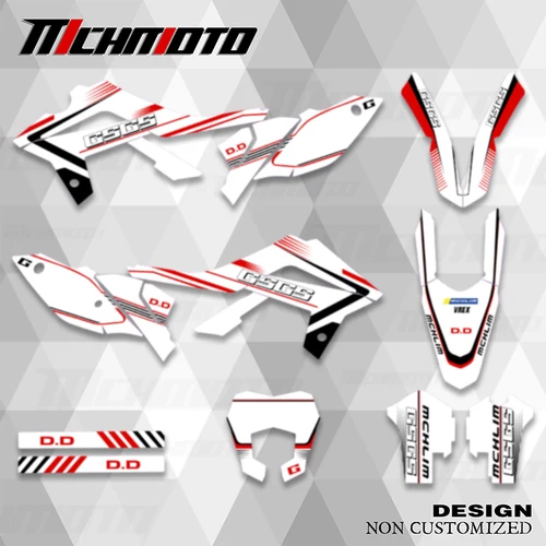 MCHMFG-Kit de calcomanías gráficas, fondo de motocicleta para GASGAS MC EX EC 125 250 300 350 450 2012 2013 2014 2015 2016 2017
