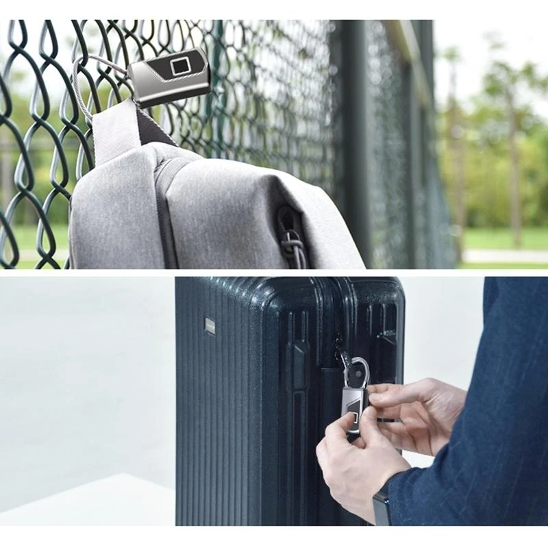 

Anti-Theft Fingerprint Padlock USB Rechargeable Long Standby for Locker Cabinet,Student Girl Women Men Gym Locker Travel Sui