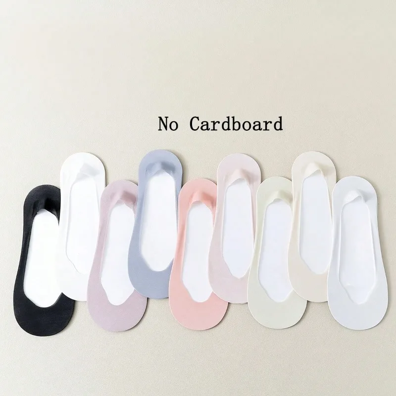 5 Pairs Women Socks Summer Thin Low Cute Socks Solid Color Breathable Invisible Socks For Women