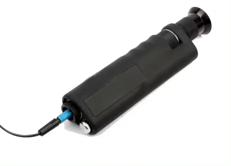 Handheld 400X Magnification Field Optical Fiber Scope for Inspection 1.25mm and 2.5mm Optical Connector