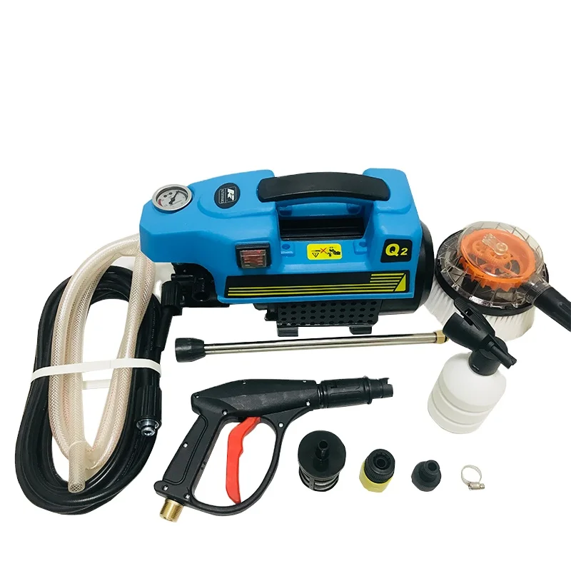 2000W 120bar Automatic Car Washer kit high pressure washing machine water  copper motor portable cleaning washer