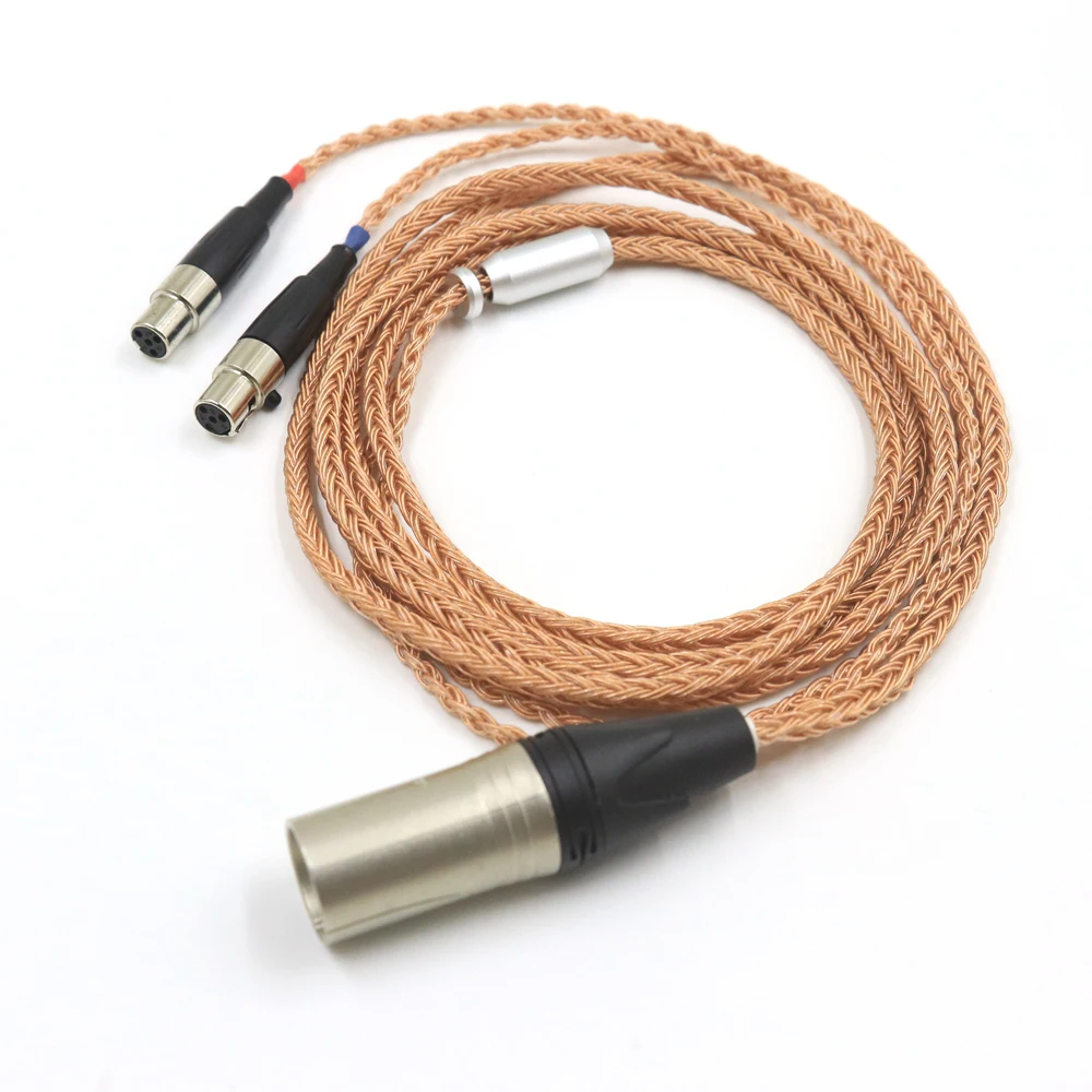 4.4mm XLR Balanced 16 Core 99% 7N OCC headphone Upgraded Cable For Audeze LCD-3 LCD-2 LCD-X LCD-XC LCD-4z LCD-MX4 LCD-GX lcd-24