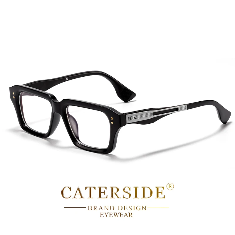 CATERSIDE Neue Vintage männer Optische Brillen Rahmen Marke Einzigartige Tempel Design Luxuriöse frauen Anti Blau Licht Lesebrille – Detail 15