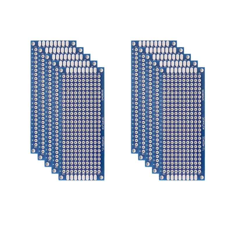 5/10PCS PCB Board Prototype Board Blauw 2x8/3x7/4x6/5x7/7x9cm Dubbelzijdig Printplaten Voor DIY Solderen Project